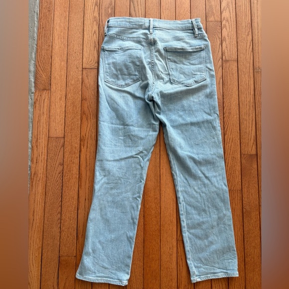 Frame Denim Le Sylvie Crop Side-Slit Ankle Straight-Leg Jeans - Picture 7 of 9